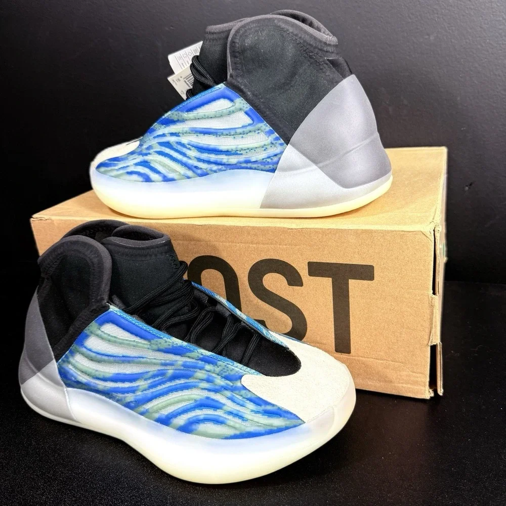 NEW! NIB Adidas‎ Men's Yeezy Qntm QUANTUM In Frozen Blue GZ8872 Size 6.5
